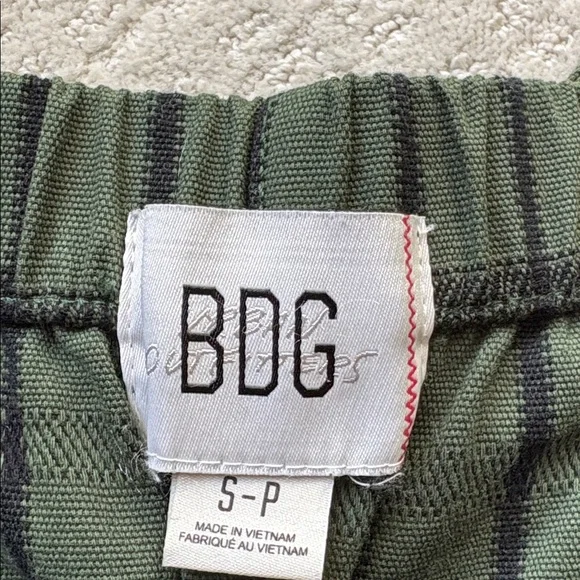 BDG Olive Striped Pants - Picture 5 of 6